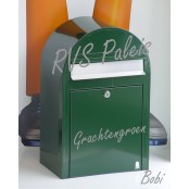Bobi brievenbus classic grachtengroen met rvs klep